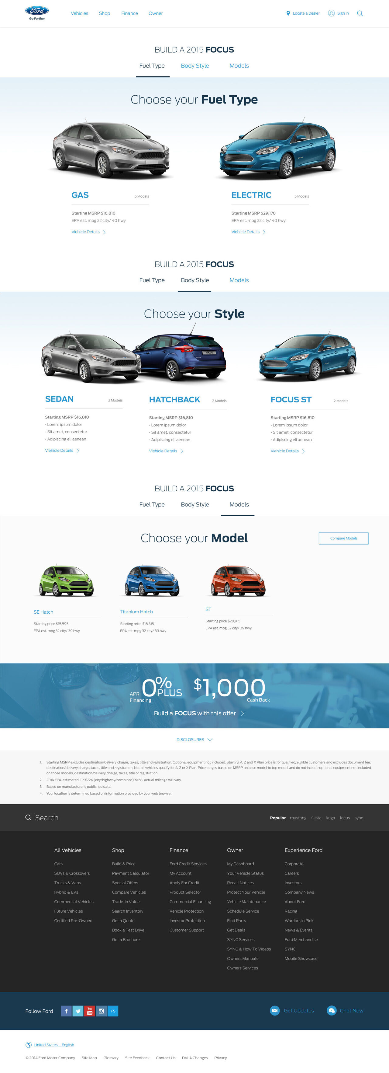 Step-by-step model picker