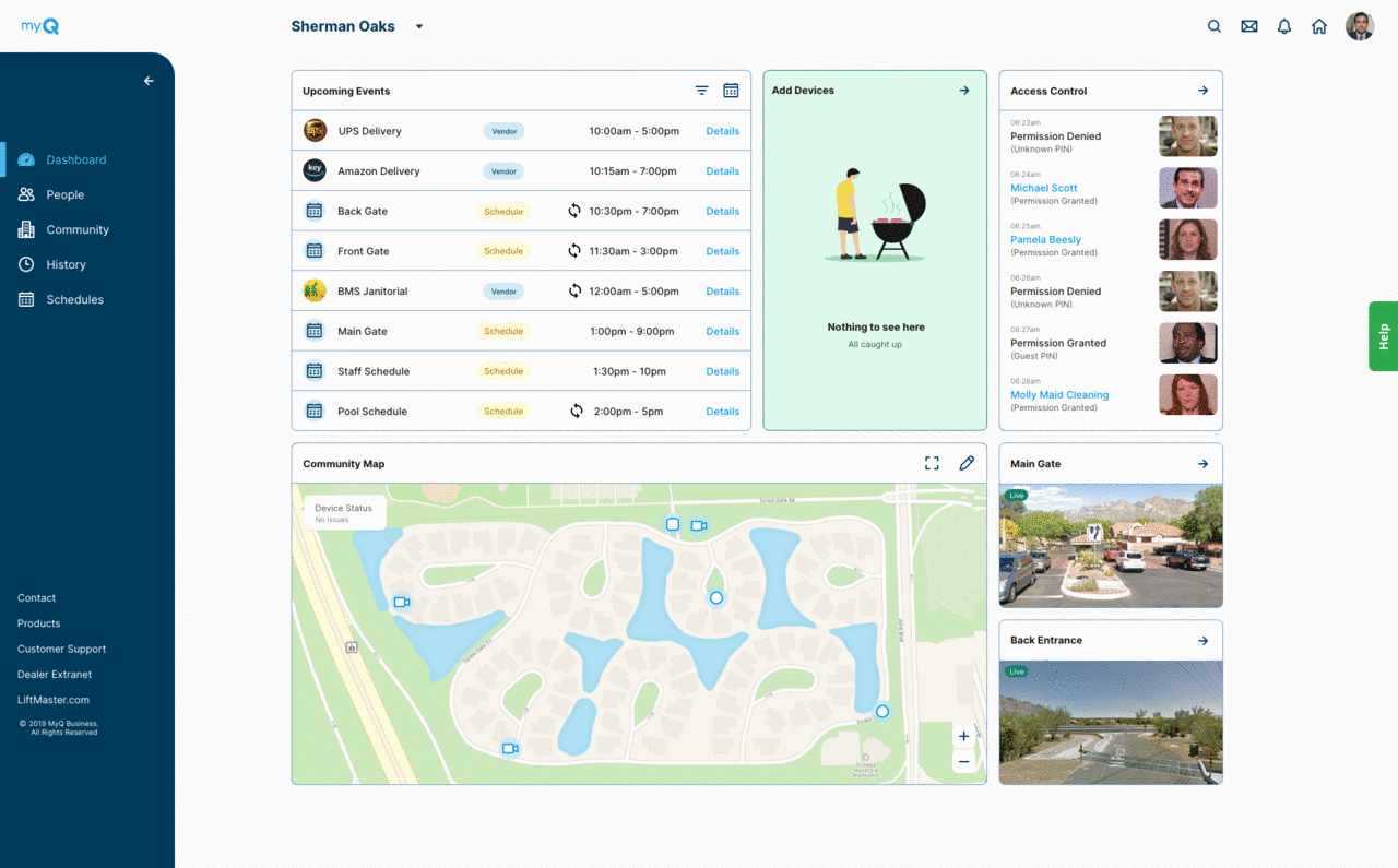 Redesigned dashboard